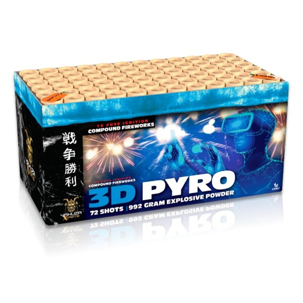 3D Pyro 72-Schuss