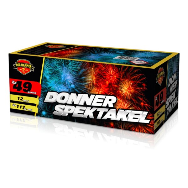 Donner Spektakel 2x49-Schuss
