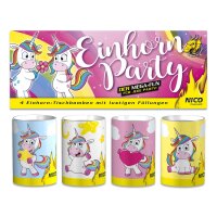 Einhorn Party 4Stk.