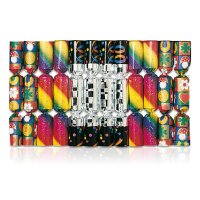 Knallbonbon 15cm Silberglanzfolie 12Stk.