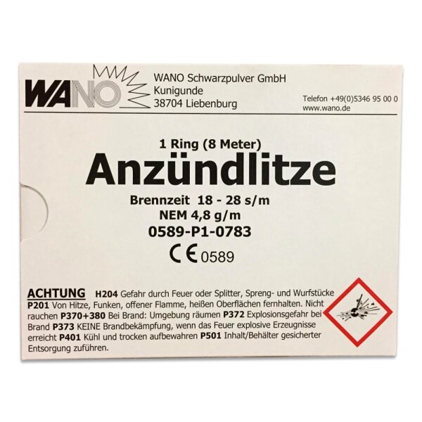 Anzündlitze Gelb 8m