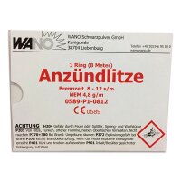 Anzündlitze Rot 8m