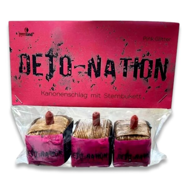 Deto-Nation Pink Glitter 3Stk.