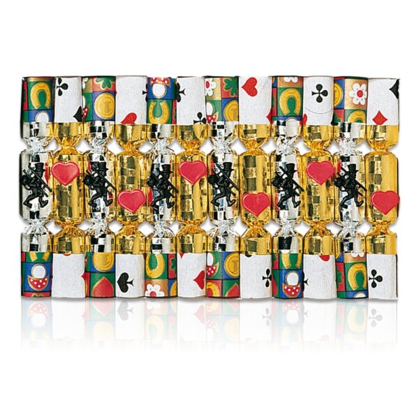 Knallbonbon 15cm Goldglanzfolie 12Stk.